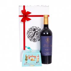 Cadou panettone si vin blue P5279